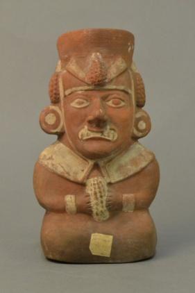 The deity stirrup-spout bottle chosen from the Sotheby s Pre-Columbian Art catalog from Tuesday,