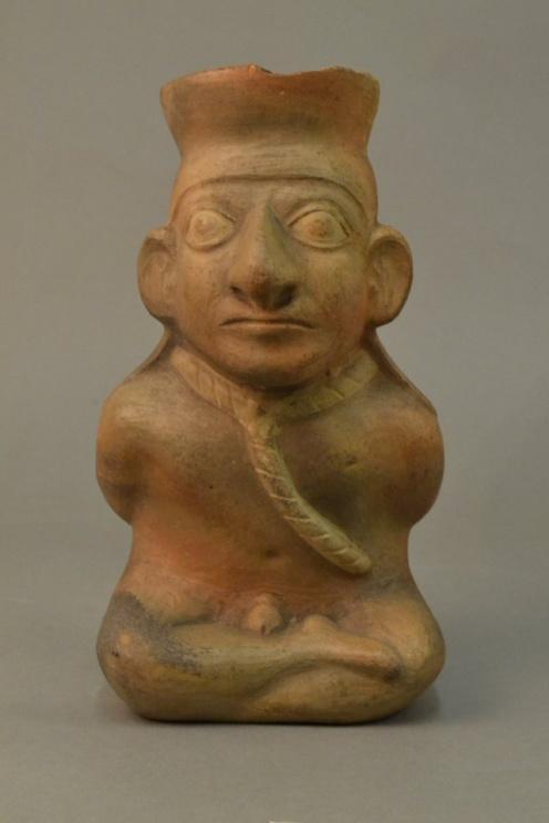 359 Object: Am1930,Foster.6 Object type = vessel; vase Description = Vase, squatting male vessel made of pottery.