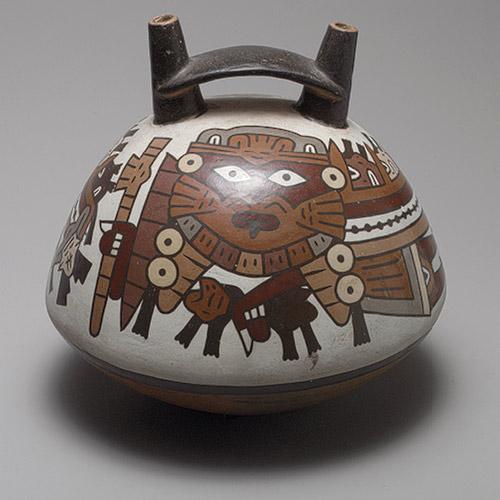 Moche ceramics deeply influenced the contemporaneous Nazca culture (100 A.D. 700 A.D) on the south coast of Peru.