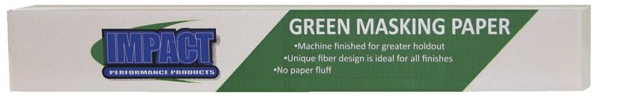 Roll IMP5303 Green Masking Paper, 500 Ft. Roll 35# Machine finished green masking paper.