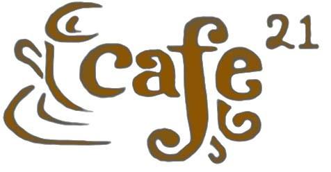 This is the logo after editing and it has been finalised by myself and my group members. This would be the logo used on various of Cafe 21 brochures and menus.