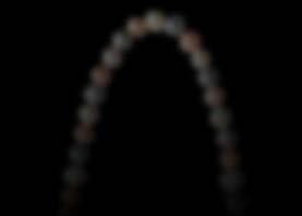 White-Blush-Silver pearl necklace 20in; 24in A string of pearls arranged in an alternating pattern of white,