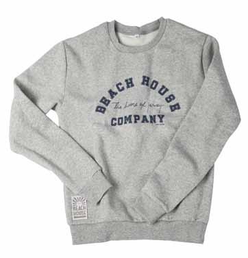 High quality print on the front, and a Beach House woven label on the right side. Beach House Company the home of jersey.