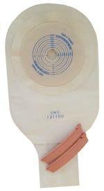 One-Piece Drainable Pouch with Filter Standard wear drainable skin barrier with a