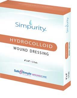 Hydrocolloids Hydrocolloid Wound Dressing Simpurity Hydrocolloid Wound Dressing is a thin hydrocolloid sheet.