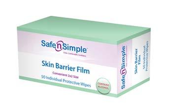 Individual Wipes, 50 Box SNS81850 2 x2 A5120 Ostomy Skin Barrier Powder Protects and