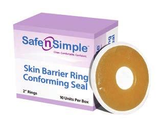 melt down from excessive moisture or body heat. Integrity skin barrier rings are ideal for those with a Colostomy that do not need absorption in a ring.
