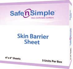 Secure Skin Barrier Sheet A thin hydrocolloid sheet that protects the skin from stoma output. Highly absorbent. Cut to fit - no starter hole. Non-sterile.