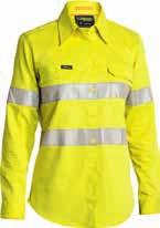 Style: BL6445T / Colours: Yellow, / Sizes: 8-24 White White BISLEY WORKWEAR Bisley 3M Taped Cotton Drill White Work Pant (BP6808T) 100% Cotton Pre-shrunk Drill 310gsm, 3M 8910 Reflective Biomotion