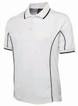 Podium Piping Polo (7PIP, 7LPI, 7PIPS) 100% polyester,  Style & Sizes & Colours: 7PIP Adults S-5XL - 20 Colours, 7LPI Ladies 8-24 - 20 Colours, 7PIPS Kids 4-14 - /White Only, (Call 132 100 for full