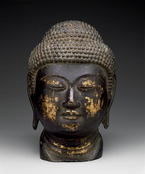 Title: Head of Buddha Date / Period: First half of the 13th century Origin: Japan, Kamakura period Inv.N: 15.942 Medium: Gilt bronze Size: H.