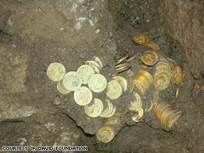 Treasure In The News Israeli archaeologists find rare gold coins JERUSALEM (CNN) -- Some Israeli archaeologists are having a particularly happy Hanukkah, thanks in part to a British volunteer who