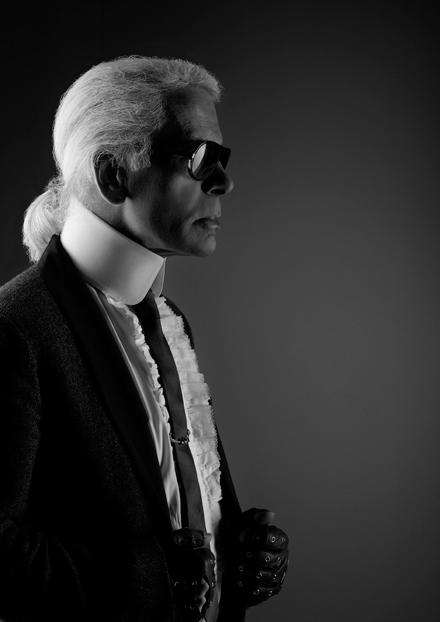 KARL LAGERFELD THE MAN His visionary predictions of mass luxury as the future of modernity changed the fashion landscape as we know it.