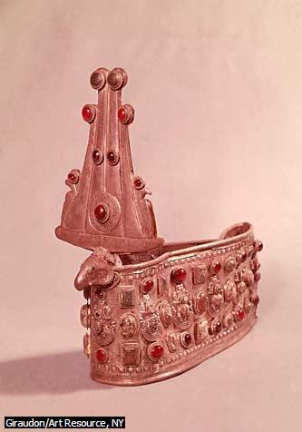 Crown (regalia) I INTRODUCTION Crown (regalia), headdress symbolizing sovereignty, or other high rank or special condition. The word is also used to refer to a monarchy as an institution.