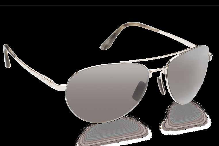 rimless, aviator-style sunglasses allow you