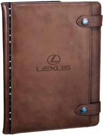 75 [120] CUTTER & BUCK IPAD CASE - 164451 Leather front with