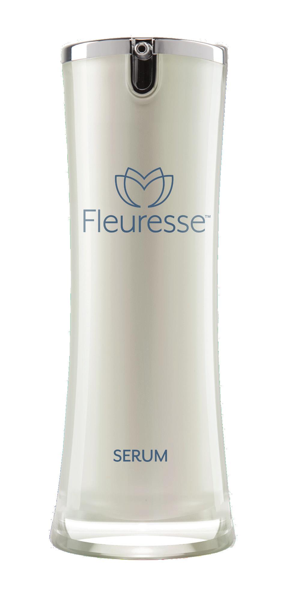 SERUM Fleuresse Serum is a light and refreshing serum, derived from naturally occurring botanicals found in plant stem cells, that rejuvenates the skin, helps protect against fine lines and wrinkles,
