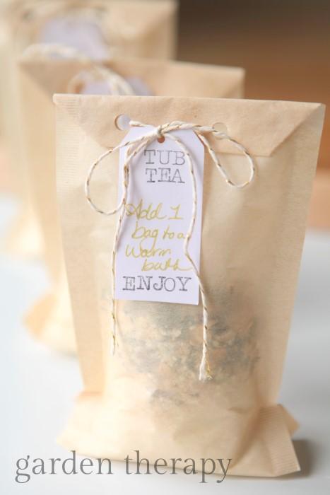 Tub Tea Herbs are fabulous in the bath but they can leave a lot of mess behind. Tub teas can contain herbs, salts, moisturizers, and skin softeners to create a soothing bath without all the clean up.