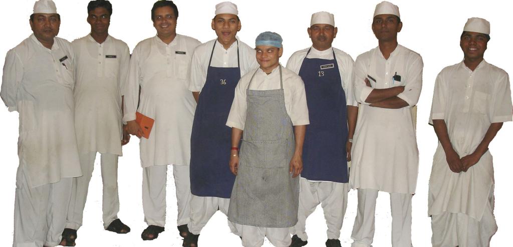 Restaurant cook supervisor waiter Current uniforms of the restaurant