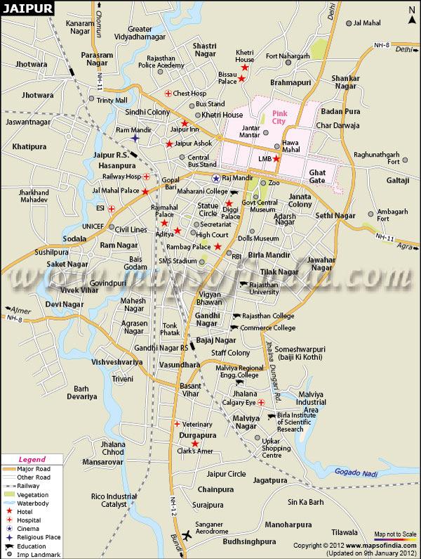 Figure 12 Map of Jaipur City 1.5.