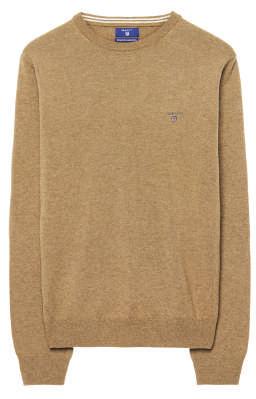 Superfine lambswool sweater, ` 8,999, Gant, available at JUST DESERTS Camel-coloured
