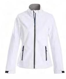 shell jacket in bounded fabric with stretch capabilities.