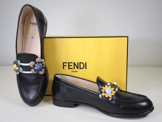 FENDI Floral Embellished Loafers Size 8 ½ Retailed for $900, sold in one day for $299.