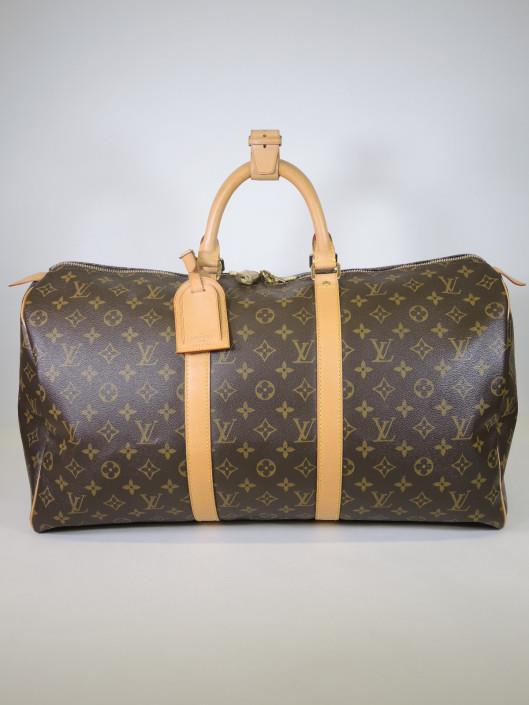 LOUIS VUITTON 2003 Monogrammed Keepall 50 Duffel Retails for $1370, sold in one day for $799. 07/29/17 In excellent condition, this Keepall 50 monogrammed duffel is a perfect travelling companion.