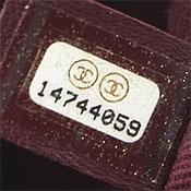 Chanel Serial numbers Authentic Chanel handbags from the mid 1980s on come with authenticity cards embossed with a serial number (pictured on right).