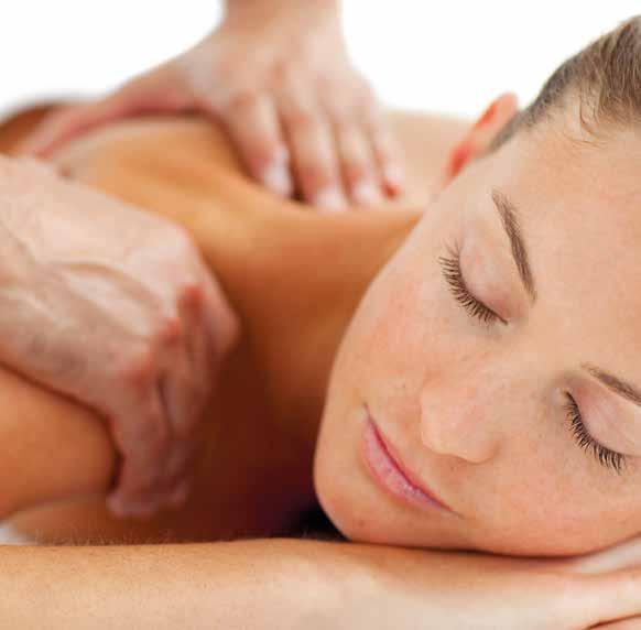 THERAPEUTIC MASSAGE TREATMENTS Full Body Massage (1 hour) 45 Alleviate stress, ease aching muscles and revive the senses with this powerful, customised massage.