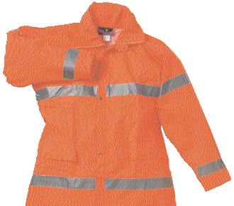 3763 Lassen 3763 A2FC1 FC1 hi-vis orange Flexothane hi-vis rain jacket foldaway hood in collar / back ventilation / sleeve