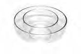 LOMEY Designer Dishes Flat dishes with a 1" lip Dishes dress up a Column or Pedestal display, or can serve as a base for any floral design Clear LOMEY Design Systems NEW CODE 6" Clear Dish 24/cs 1400