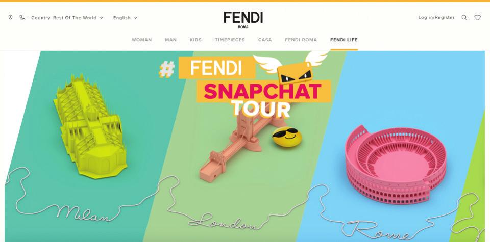 account to share their Fendi moments around the globe.