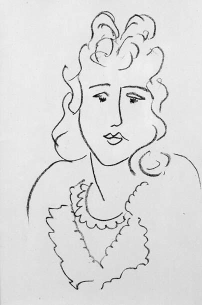 Henri Matisse (French, 1869-1954) Buste de Femme from POEMES DE CHARLES D ORLEANS, 1942-43, published 1980, edition of 25 (Duthuit, 558). Signed and numbered 7/25 H.