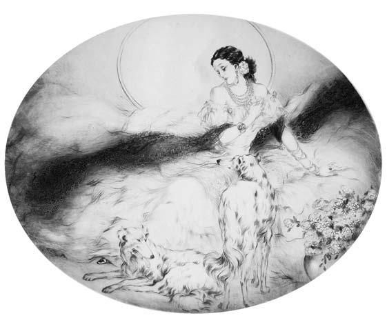 94 94. Louis Icart (French, 1888-1950) La Dame aux Camelias, 1927 (Holland et al., 321). Signed Louis Icart in pencil l.r., identified in publication text within the plate, inscribed Ep d A in pencil l.