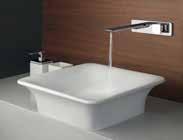 washbasin in Cristalplant (matt white) with overflow. Waste not included.