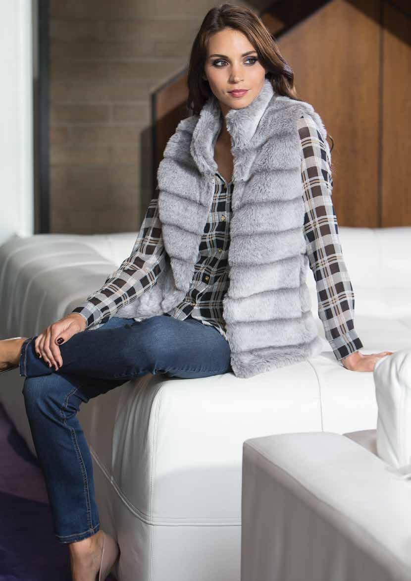 All about fur Add a touch of feminine luxury to your outfit with a glamorous fur vest.