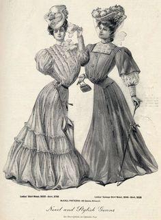 (Fischer, es and petticoats became layered with beautiful prints, These intricate designs that came with the invention of the sewing machine lured in more customers and allowed for a much