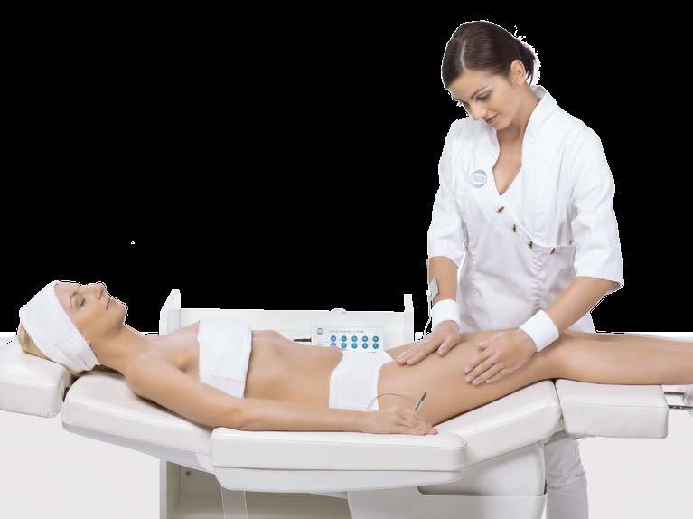 Apparative lymphatic and micromassage Promotion of microcirculation For normal to blemished skin and cellulite IONTO-SKIN REGULATOR Micromassage let your hands slide softly across the face or body of