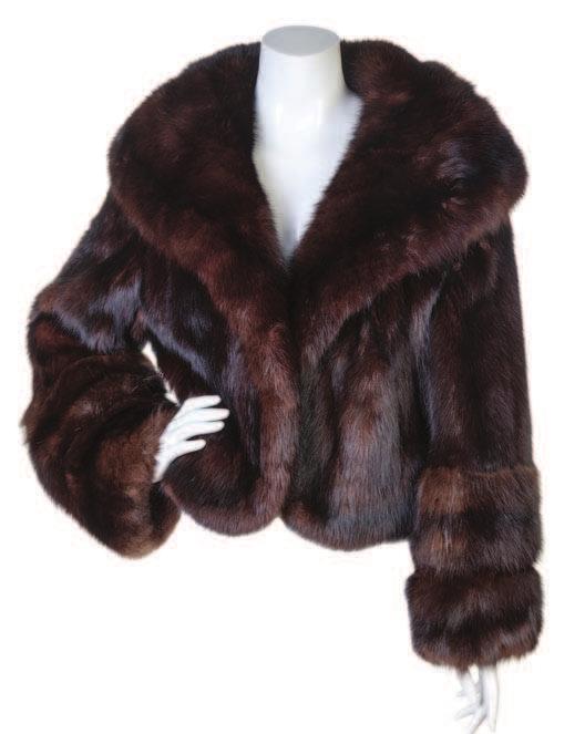 75 76 73 79 73 A Fisher Fur Full Length Coat, with a notched collar, cuffed sleeves, front hook and eye closure, slip pockets and a silk lining. Labeled: Reckmeyers Fur.
