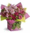 95 BIRTHDAY/ CONGRATS T18-3A Fancy Flowers by Teleflora