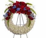 95 SYMPATHY T241-1A Reflections of Glory Wreath $202.