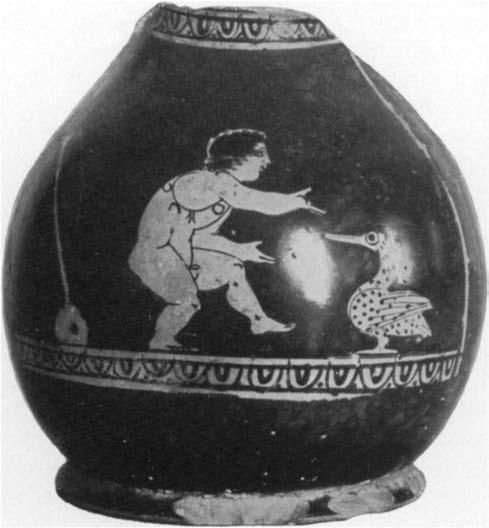A BOX OF ANTIQUITIES FROM CORINTH 85 the scene and its border: a narrow line reserved on each side and a rough row of black eggs (with a dot serving as the dart) at top and bottom.