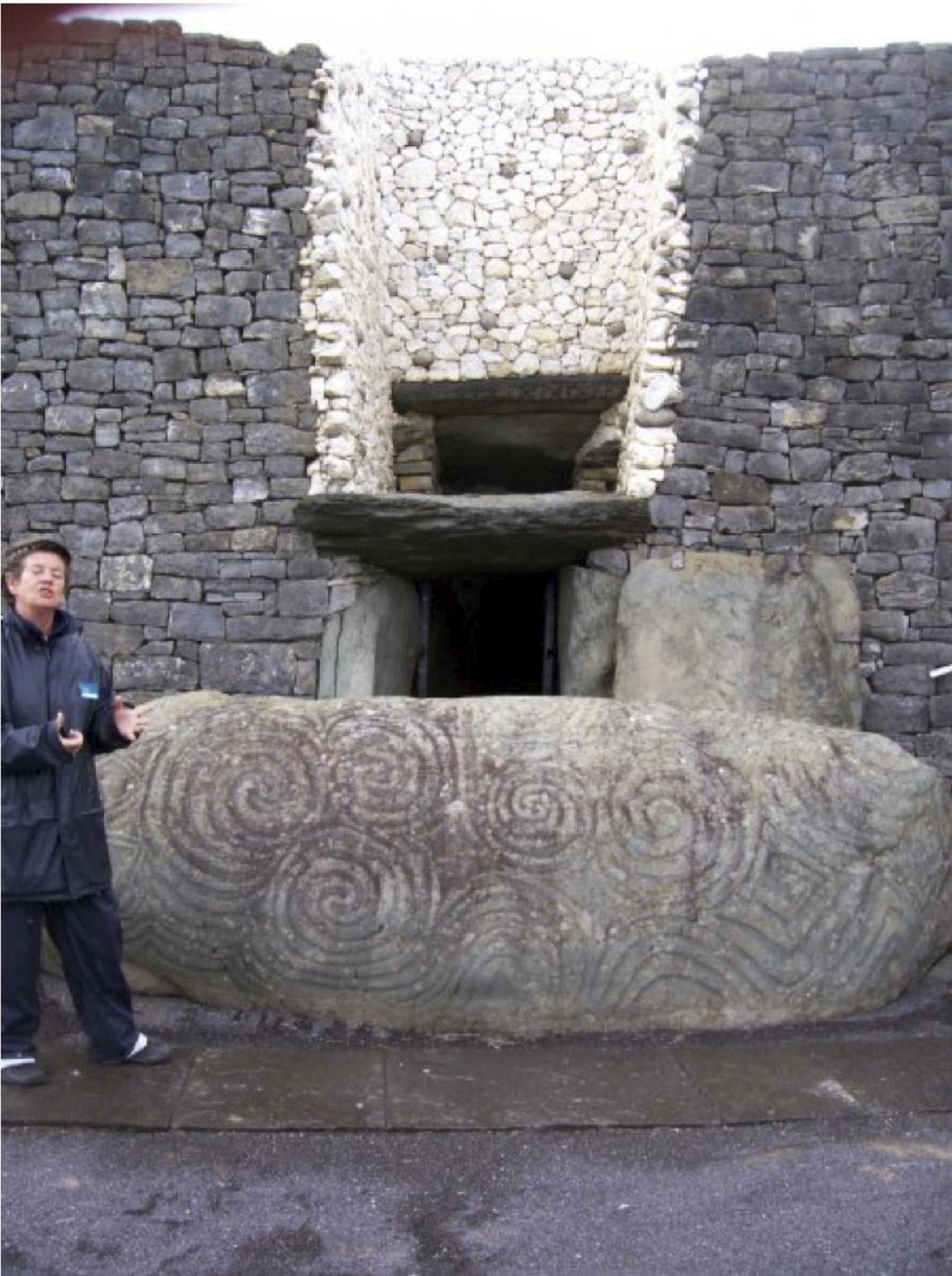 Fig. 18: Curbstone at Newgrange, Co. Meath, Ireland, 3,200 BC.