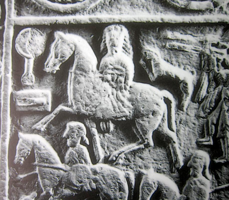 Fig. 7: Detail from the Hilton of Cadboll Stone, 8 th cent., Scotland.