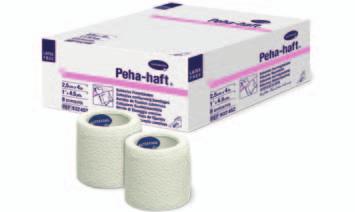 Ideal for securing dressings, IVs and splints or for providing mild compression or support. Stays in place with minimal taping. Rolls measure 4.1 yds. (3.7m) stretched.