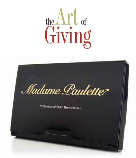 MADAME PAULETTE STAIN REMOVAL KIT The same professional Madame Paulette formulas used to clean the finest apparel and textiles are now available in a safe, convenient and