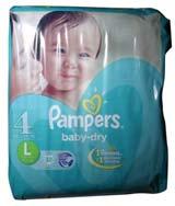 NATURAL CLEAN UNSCENTED 64ct PAMPERS BABY WIPES