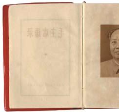 this page RIGHT POSTERIOR Portrait of Chairman Mao on the opening page of