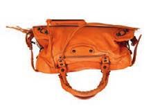 673 Balenciaga orange Classic City 38 handbag c.